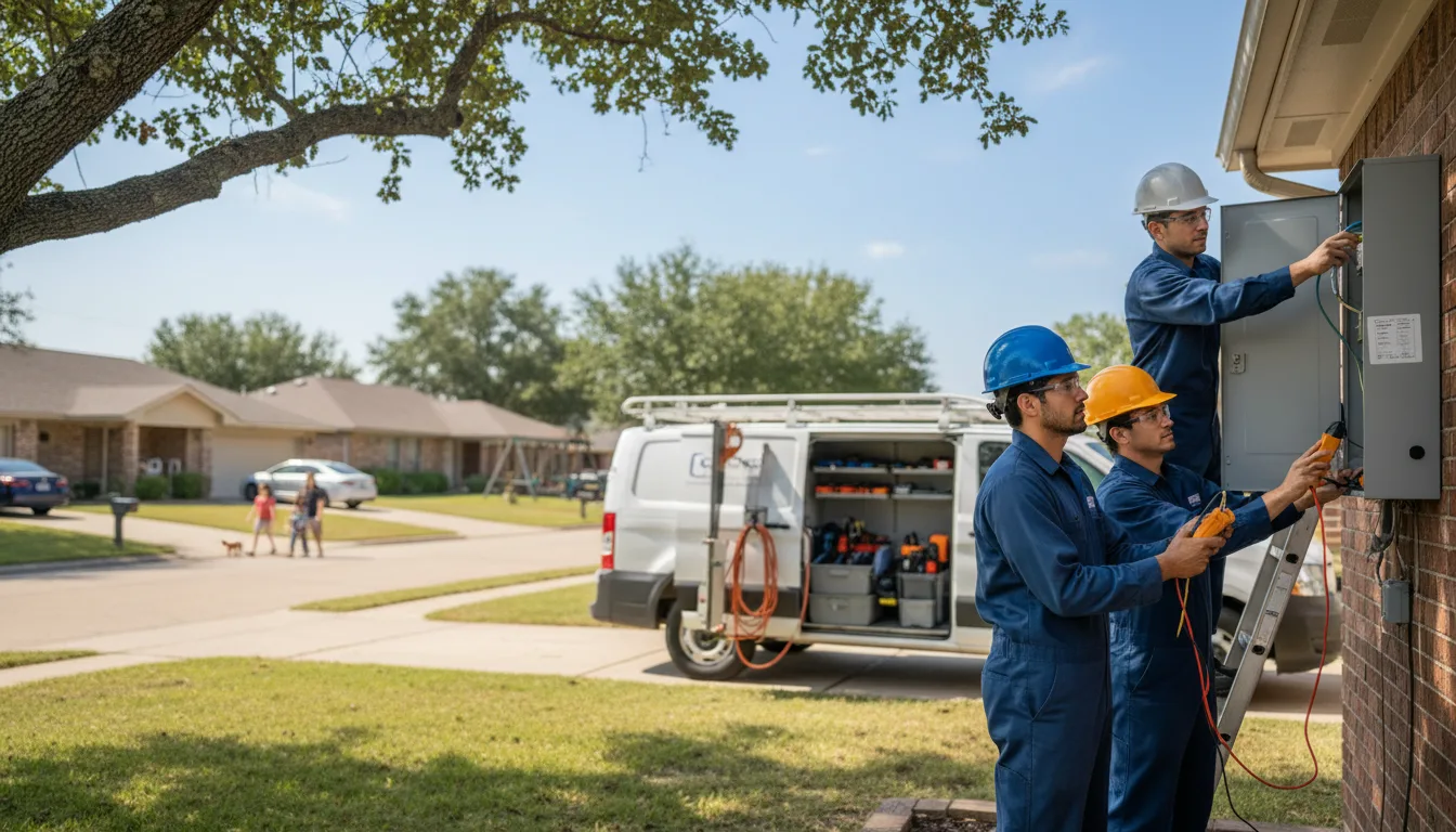 Certified electrician providing emergency electrical services in Peggs, OK